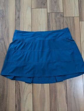 EUC! Lululemon Pace Rival Skirt In Teal/ Blue Green Size 8
